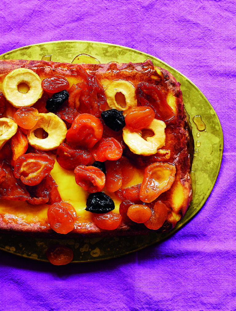 Potato pudding with Stewed dried fruit Fatima Sydow Cooks