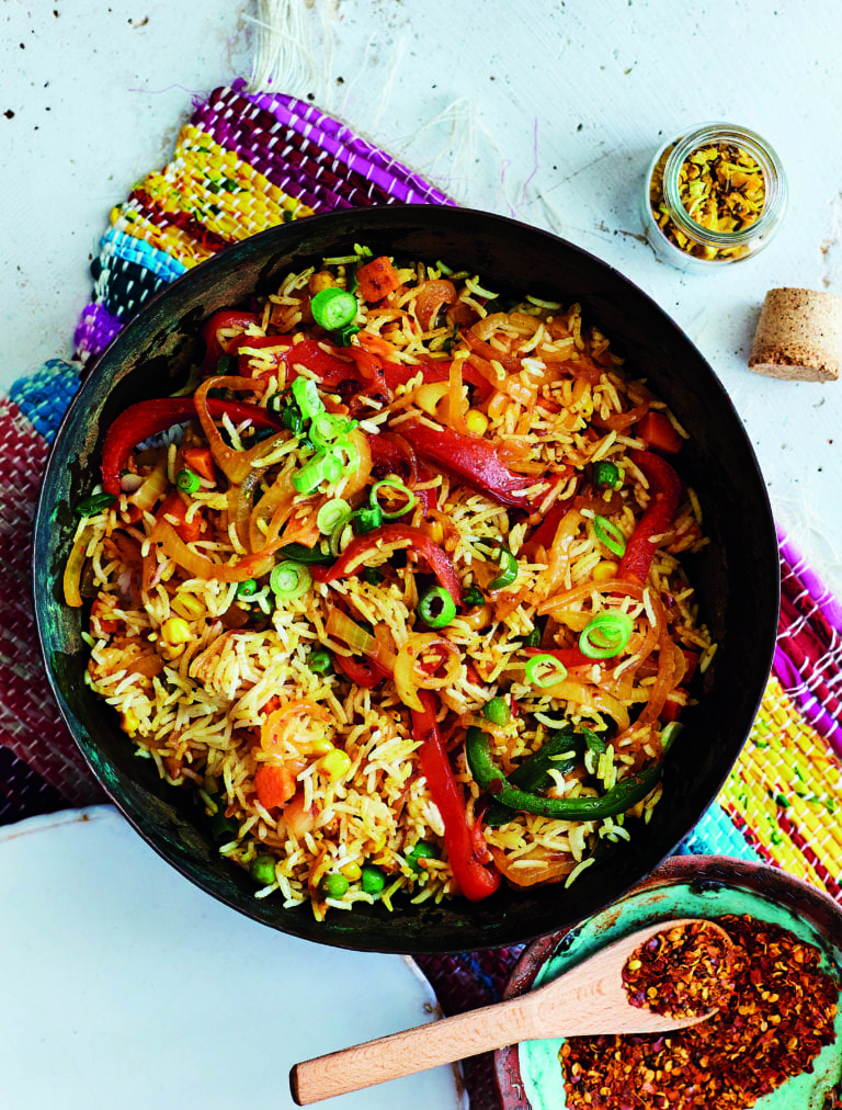 Savoury Rice / Gesmoorde Rys Fatima Sydow Cooks